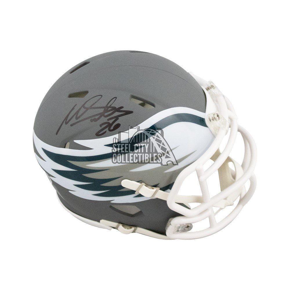 Miles Sanders Philadelphia Eagles Autographed Football Mini-Helmet