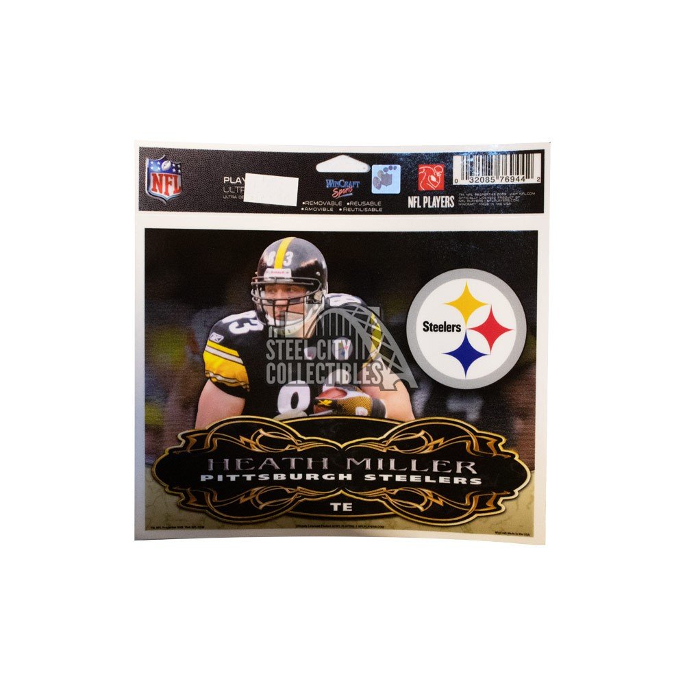 Pittsburgh Steelers Heath Miller Ultra Decal 4'x6'