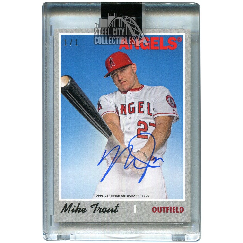 Mike Trout 2018 Topps Transcendent Through the Years Autograph 1/1 MT-1970