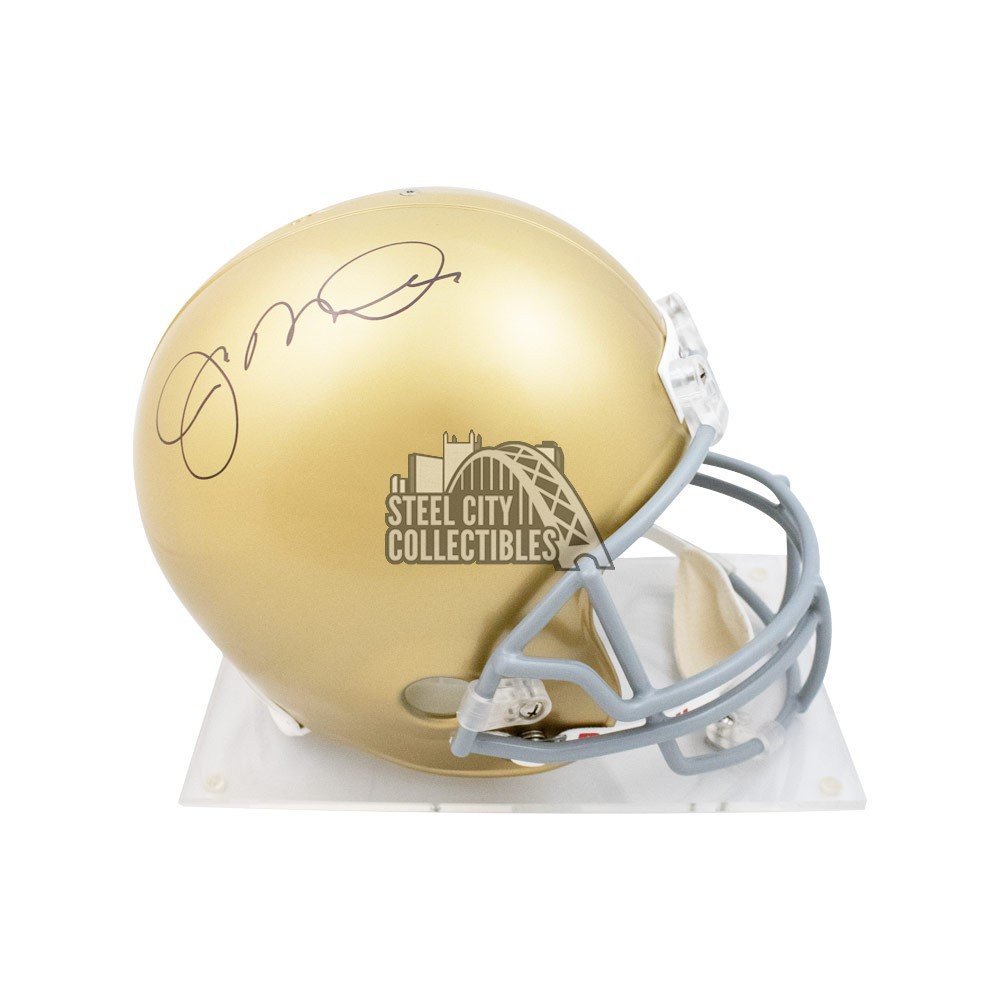 Joe Montana Autographed Notre Dame Full-Size Football Helmet - JSA COA ...