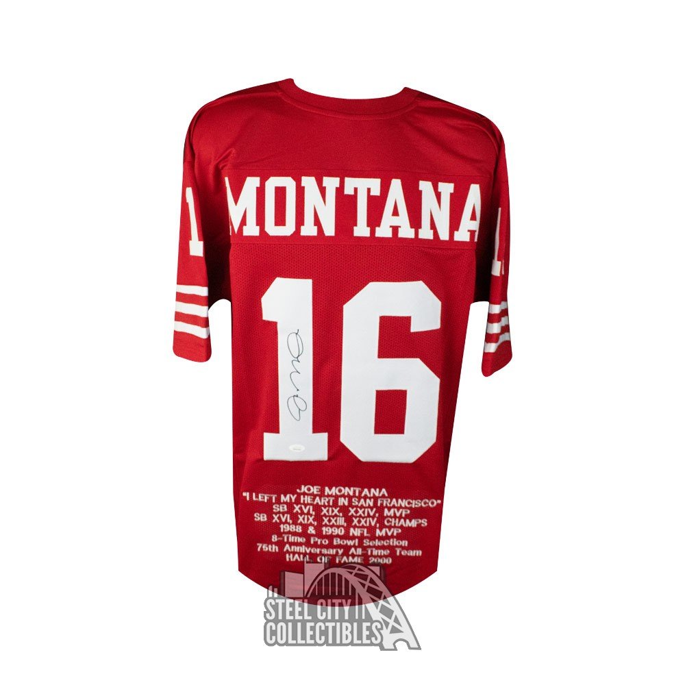 Joe Montana Autographed San Francisco 49ers Custom Jersey