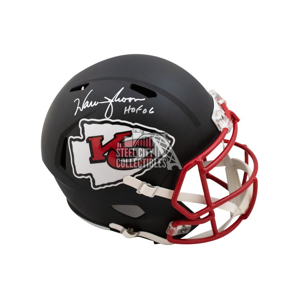 Warren Moon HOF Autographed Kansas City Chiefs Eclipse Authentic Full-Size  Football Helmet - BAS (White Ink)