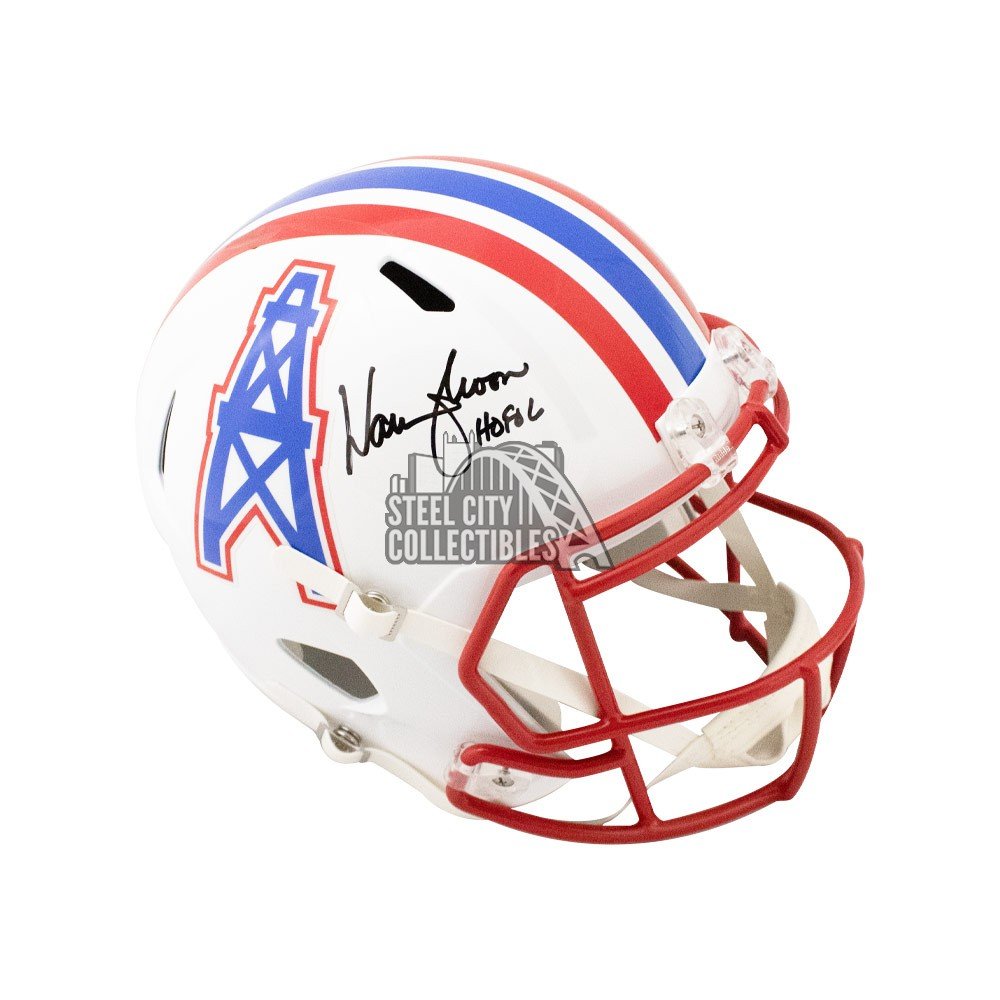 Warren Moon HOF Autographed Houston Oilers Speed Authentic Full-Size  Football Helmet - BAS