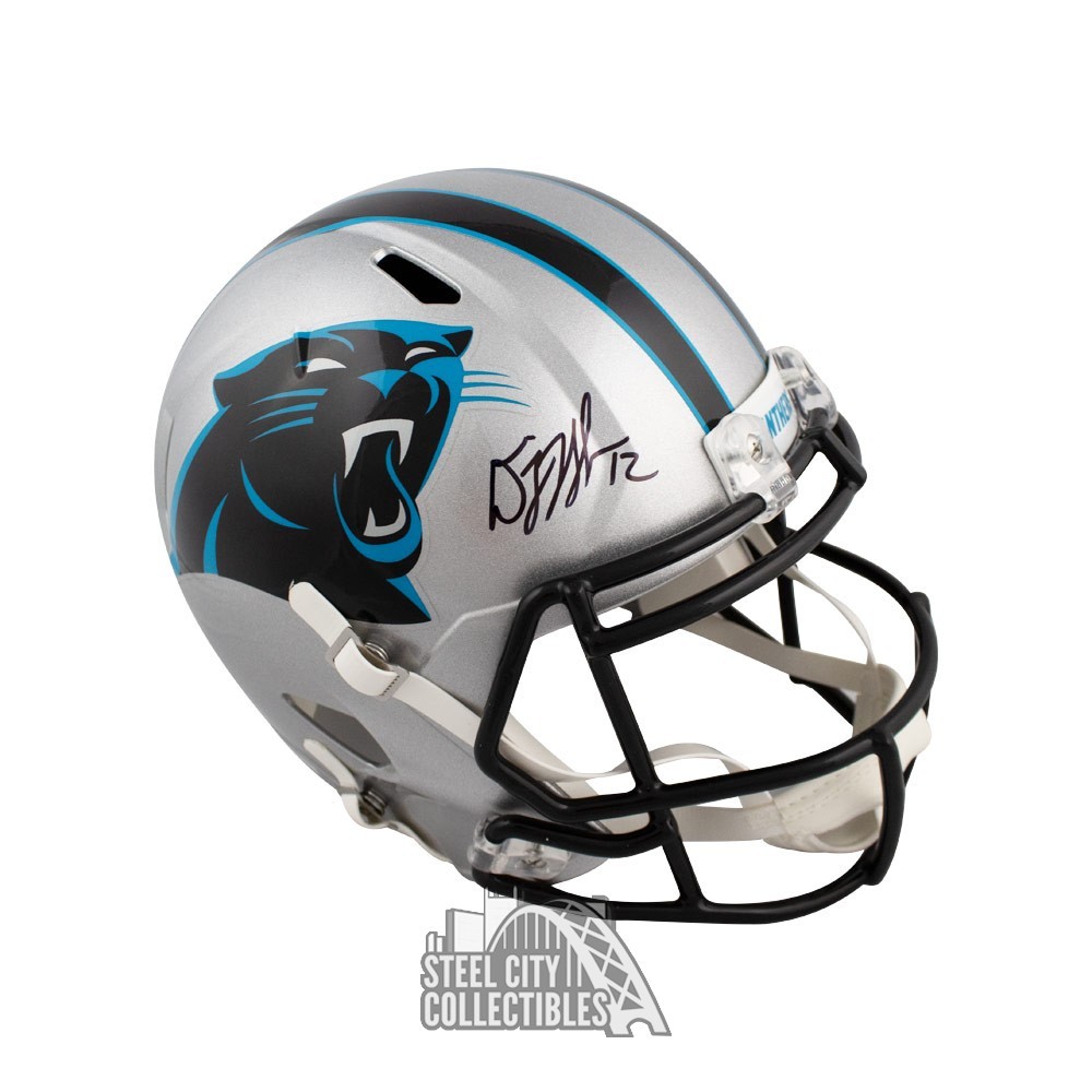 DJ Moore Autographed Carolina Panthers Mini Helmet –