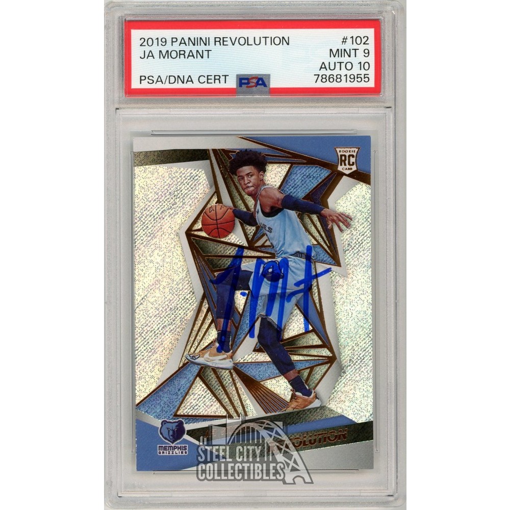 Ja Morant 2019-20 Panini Revolution Autograph Rookie Card #102 PSA