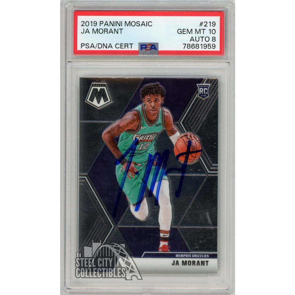 Ja Morant Panini Mosaic Autograph Rookie Card Psa Psa