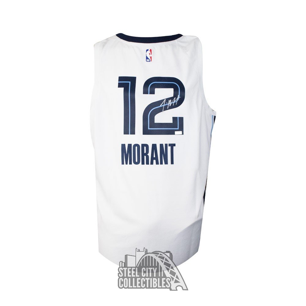 Ja Morant Autographed Memphis Grizzlies Nike Swingman White Basketball  Jersey - Panini