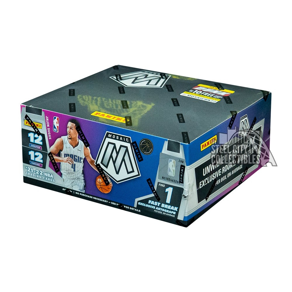 2021-22 Panini Mosaic Basketball Fast Break 20-Box Case | Steel 