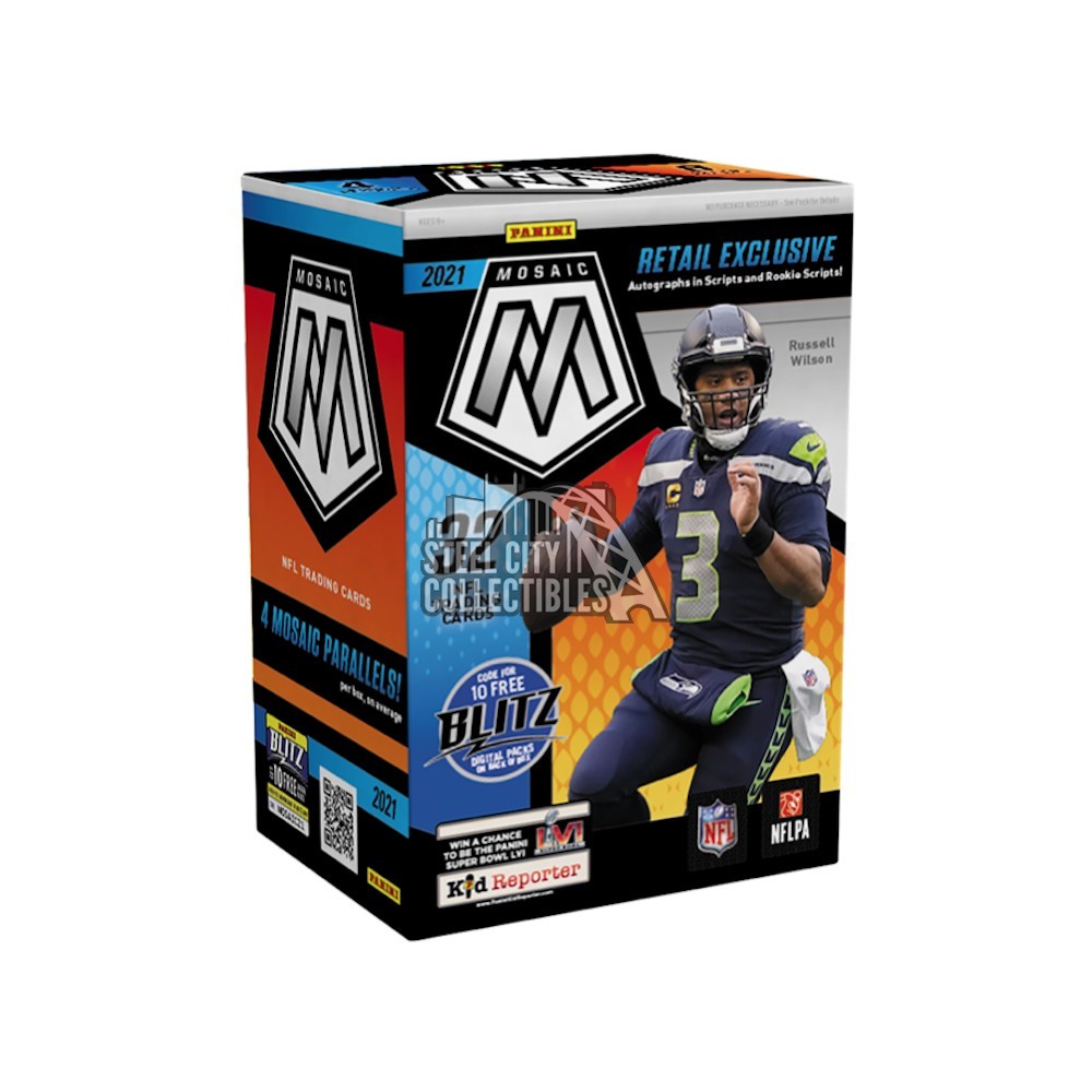 2021 Panini order Mosaic Football Mega Box Lot of 3