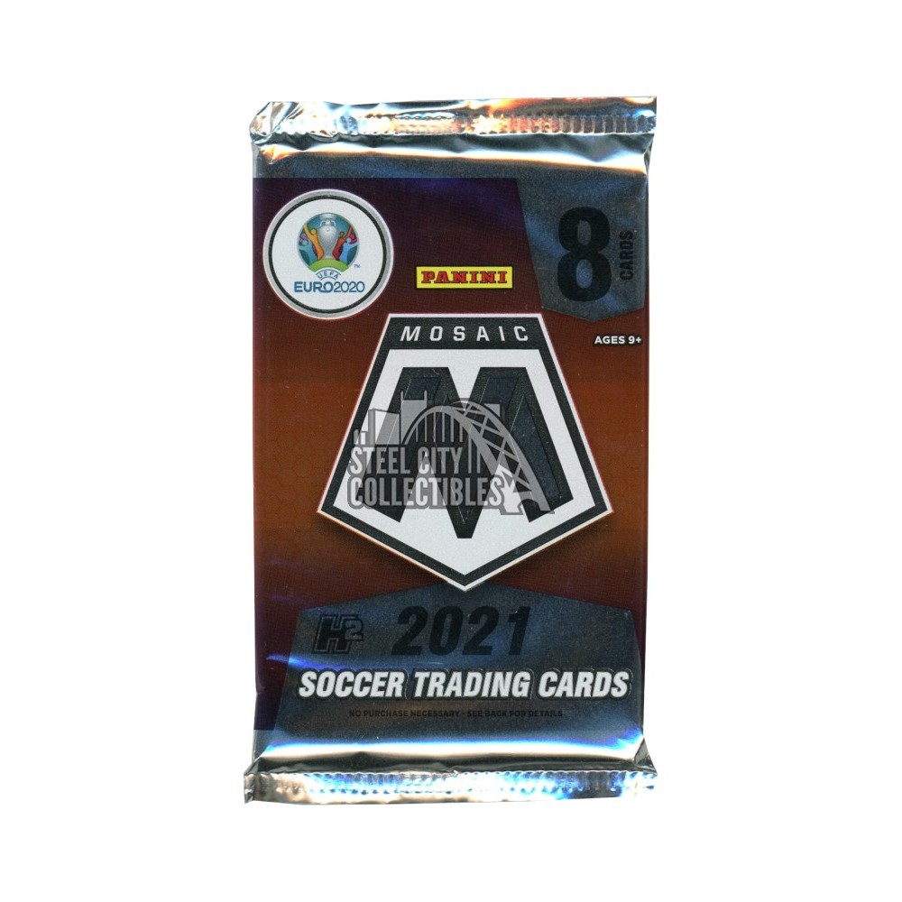 2020-21 Panini Mosaic UEFA Euro H2 Soccer Pack | Steel City