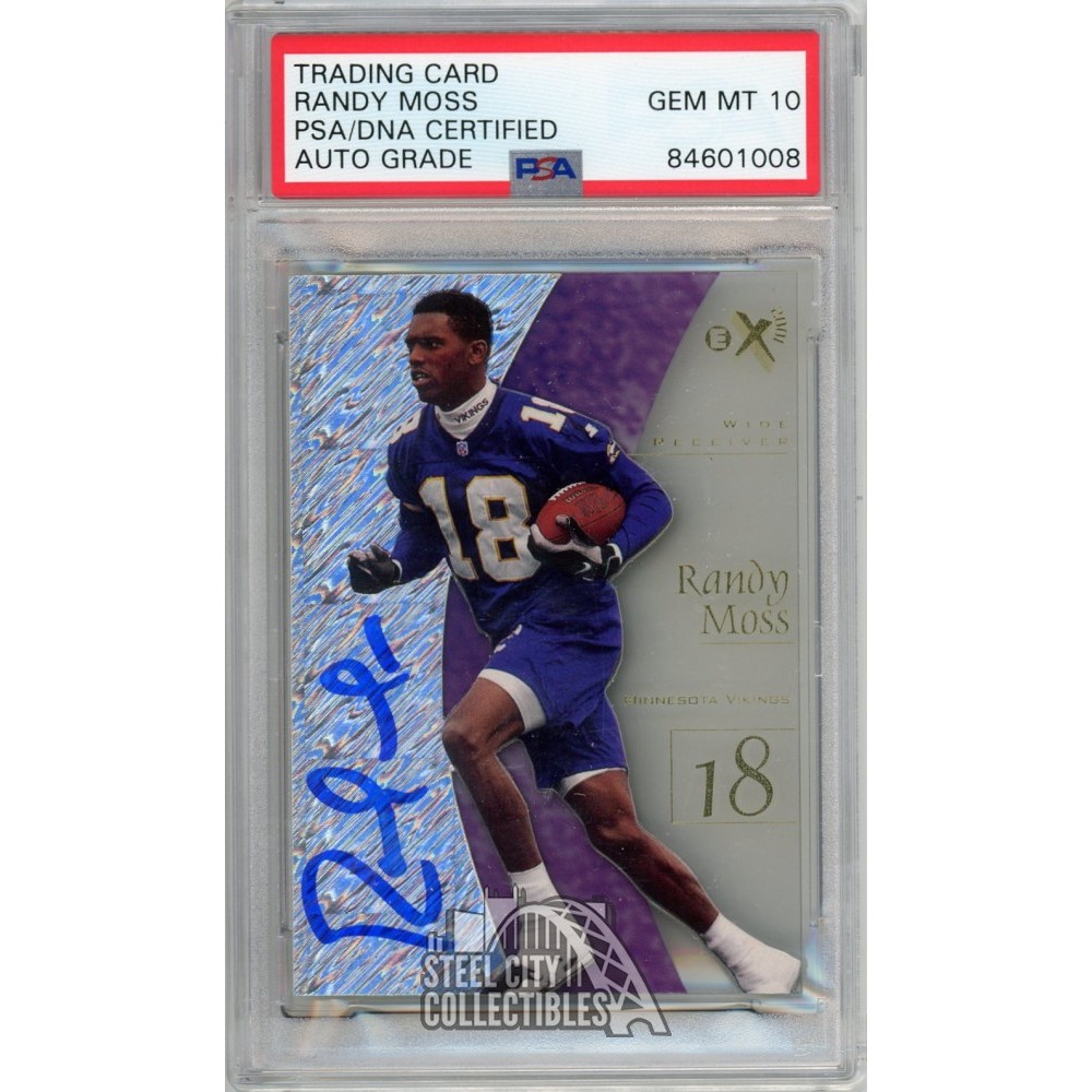 Lot Detail - 1998 SP Authentic #18 Randy Moss Rookie Card - PSA GEM MT 10