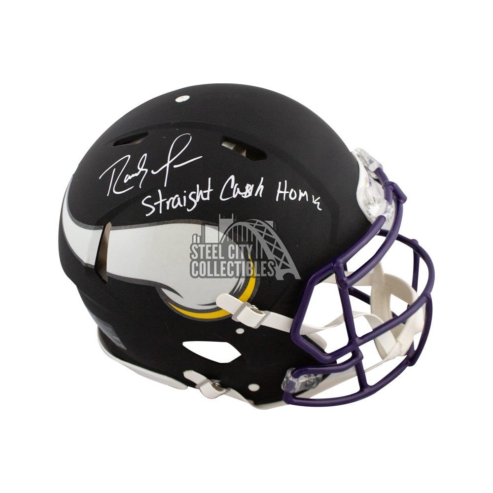 Randy Moss Signed Minnesota Vikings Speed Flex Authentic Lunar NFL Helmet