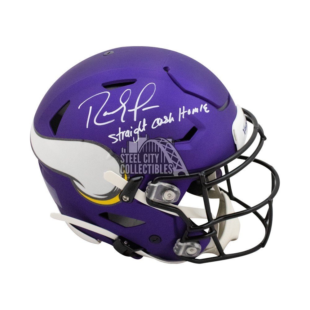 randy moss autographed helmet