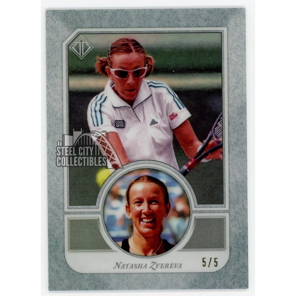 Natasha Zvereva 2020 Topps Transcendent Tennis VIP Card #48 5/5 | Steel ...