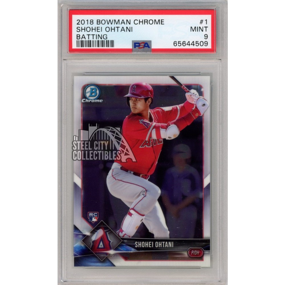 PSA 9 2018 Shohei Ohtani Bowman Chrome 1st #1 Batting store