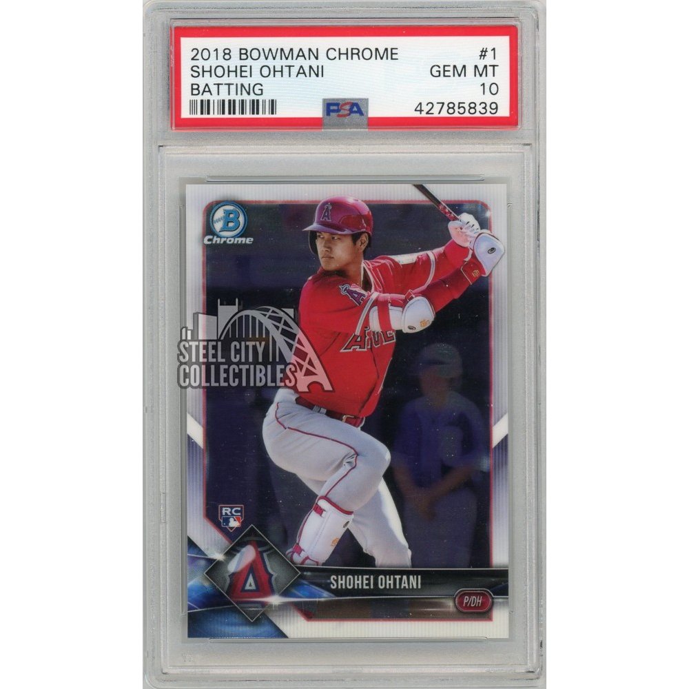 Shohei Ohtani Autographed 2018 Bowman Chrome Rookie Card #BCRASO