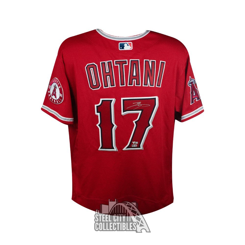 Shohei Ohtani Autographed Los Angeles Angels Authentic Red