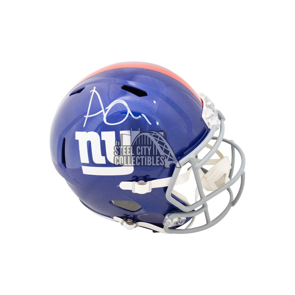 autographed giants helmet