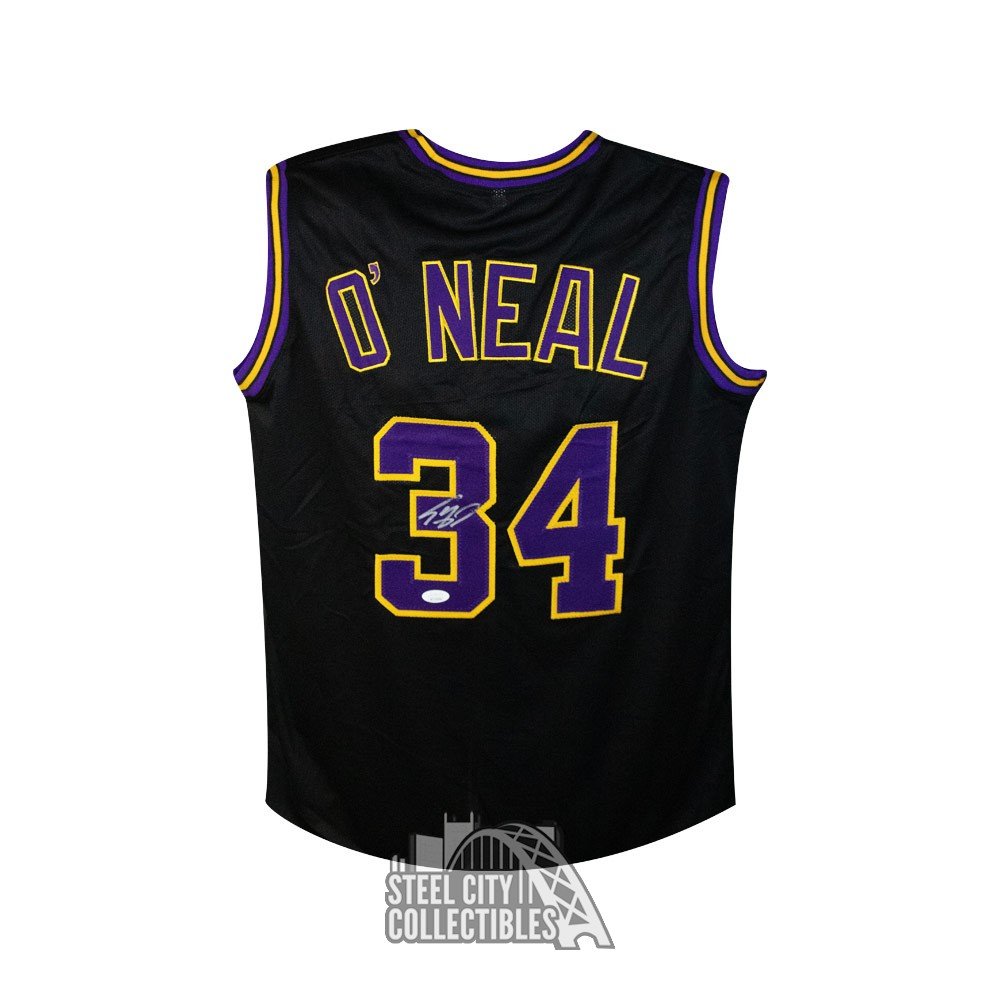 Shaquille O'Neal Autographed Los Angeles Black Custom Basketball Jersey -  JSA COA