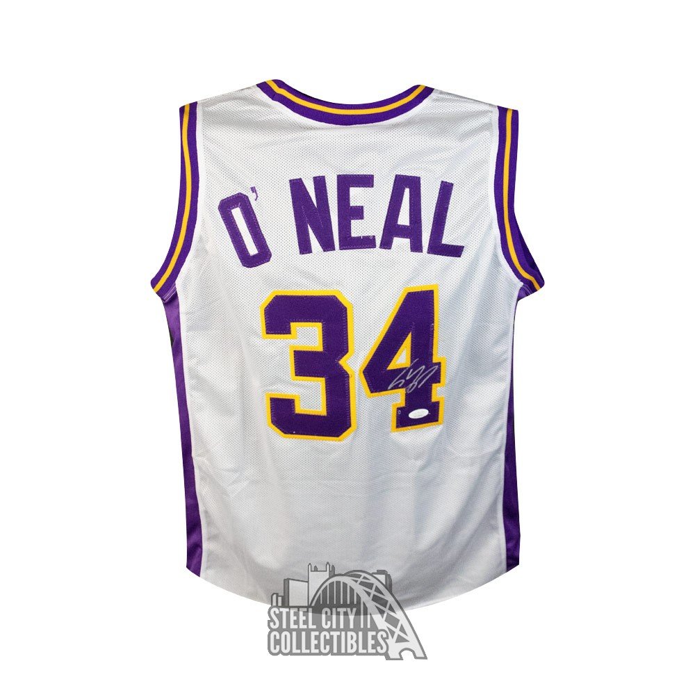 Shaquille O'Neal Autographed Superman Custom Basketball Jersey - JSA COA