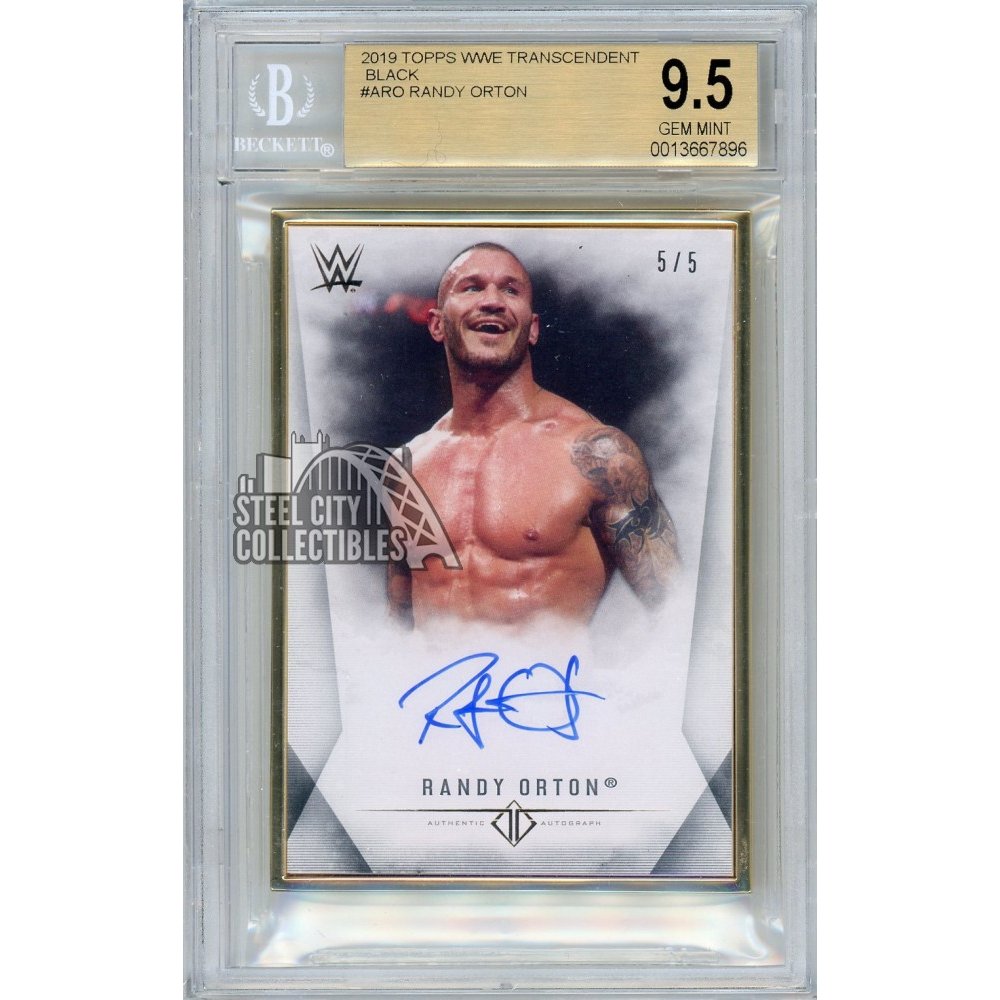 Randy Orton 2019 Topps WWE Transcendent Collection Black Autograph 5/5 ...