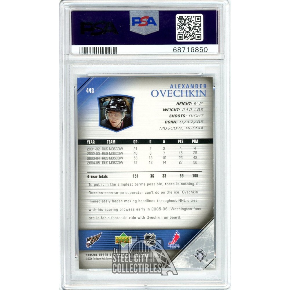 Alexander Ovechkin 2011-12 Panini Elite Elite Series Autograph Card #5  PSA/DNA 10 (Light Blue)