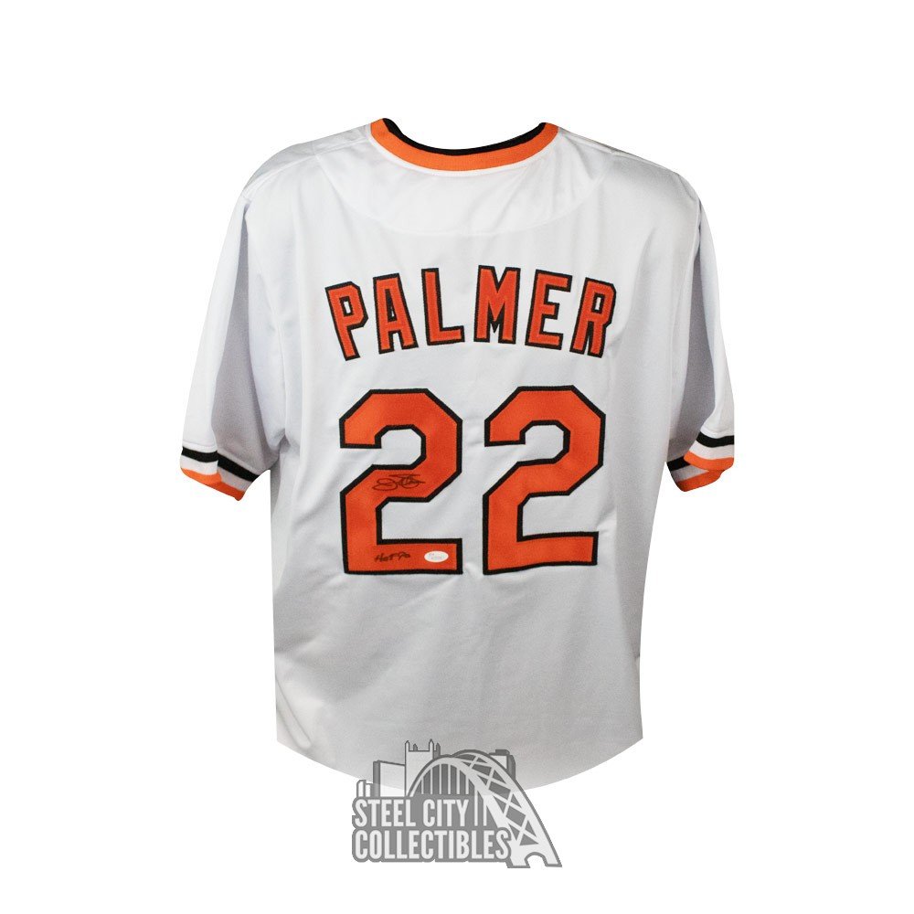 Jim Palmer HOF 90 Autographed Baltimore White Custom Baseball Jersey - JSA  COA