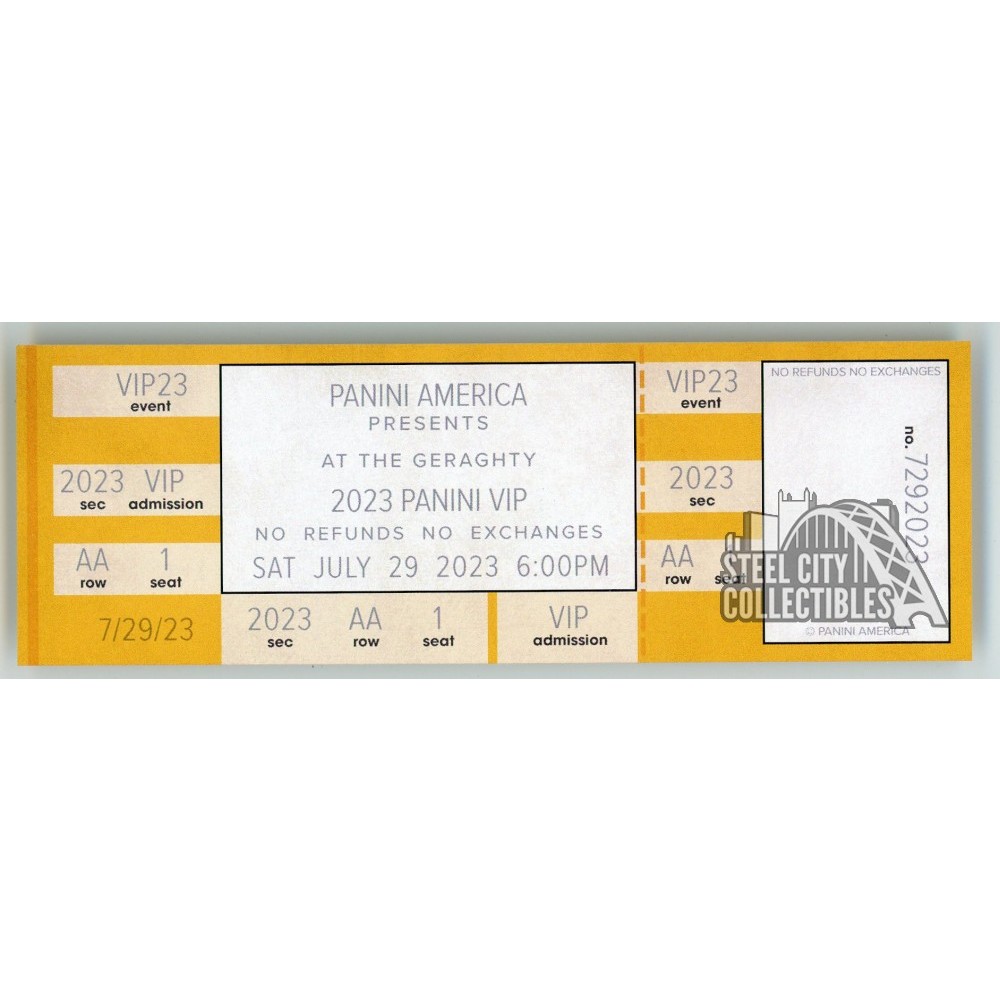 2023 Panini America NSCC National VIP Party Ticket Steel City