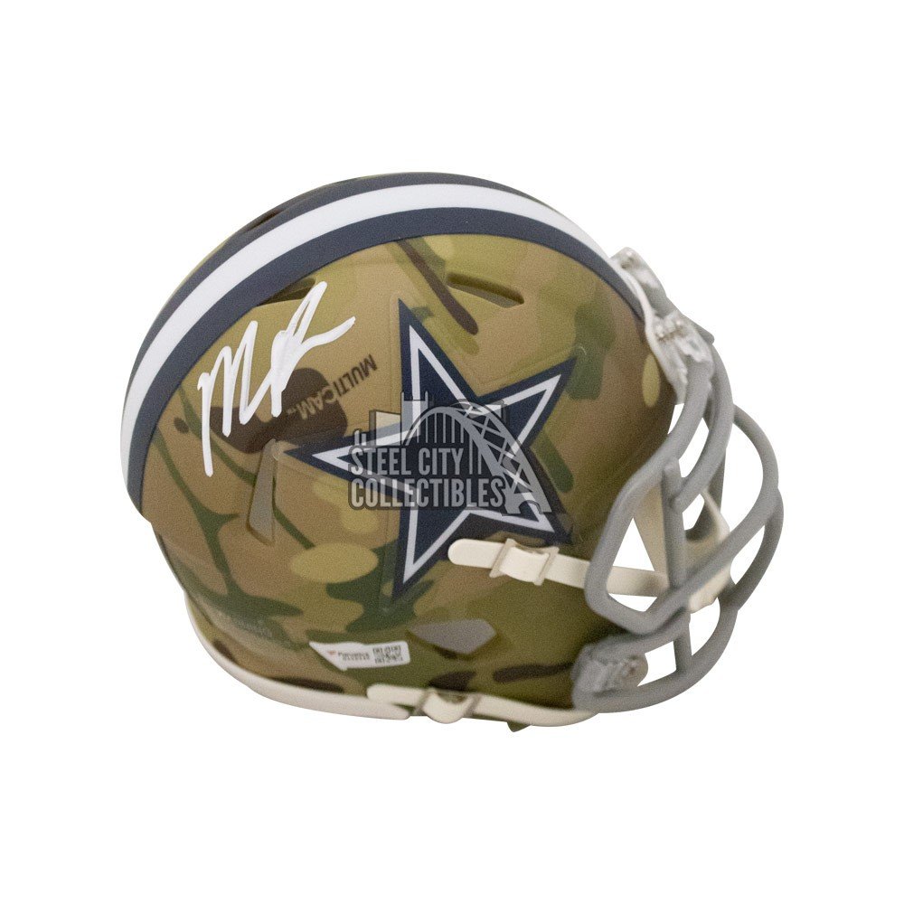 Micah Parsons Autographed Dallas Cowboys Camo Mini Football Helmet -  Fanatics