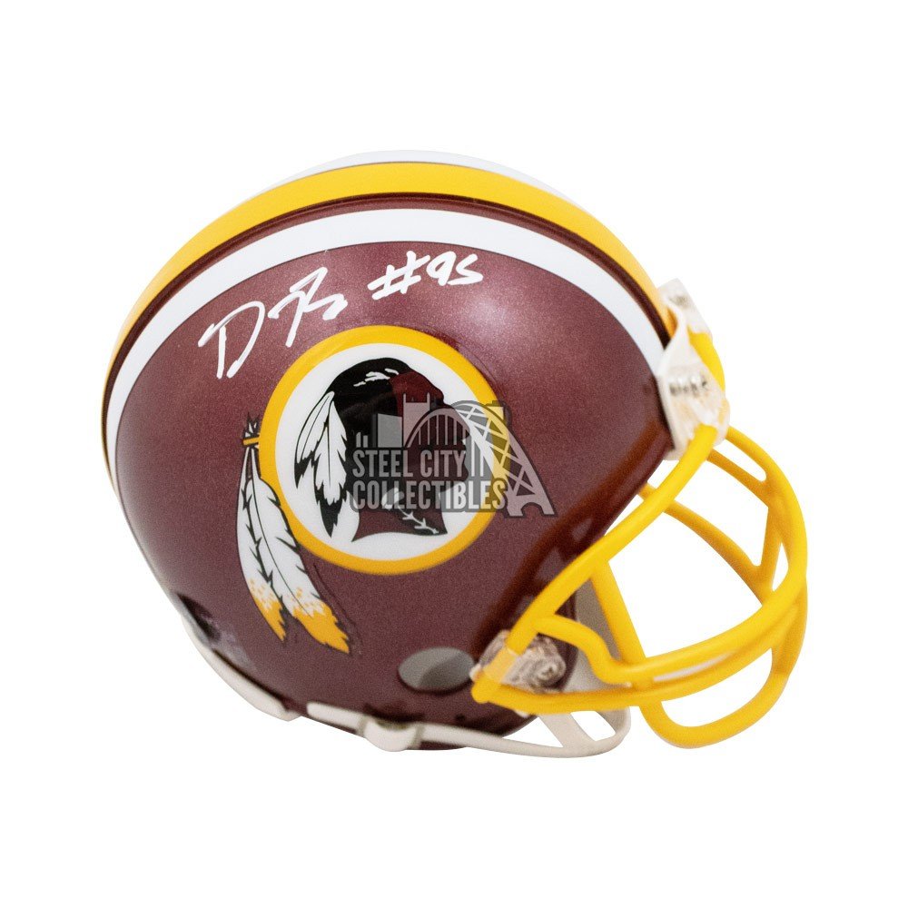 Daron Payne Autographed Washington Redskins Mini Football Helmet - Prova  COA