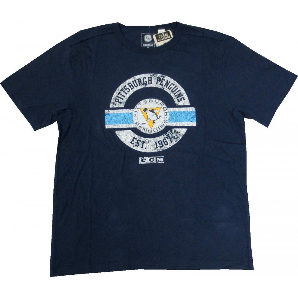 Shirts  Pittsburgh Penguins Classic Ccm Blue Hoodie Nhl Hockey