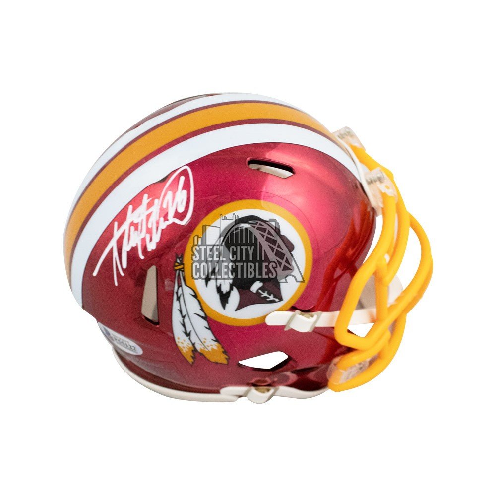 Adrian Peterson Signed Washington Redskins Flat White Mini