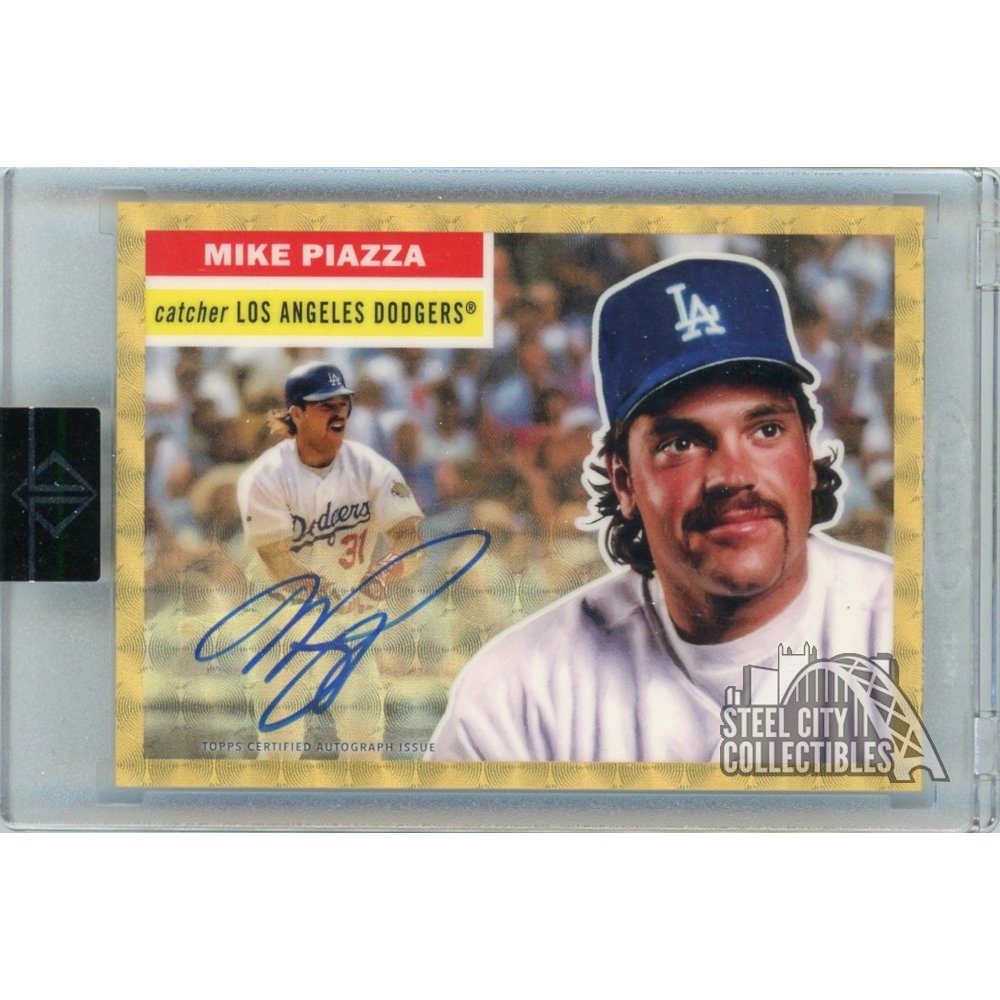 Mike Piazza 2021 Topps Transcendent Hall of Fame Baseball 1956 Superfractor  Autograph 1/1