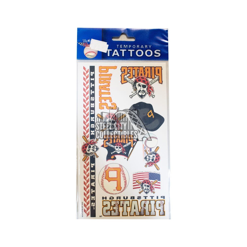 Pittsburgh Pirates MLB Temporary Tattoo Set