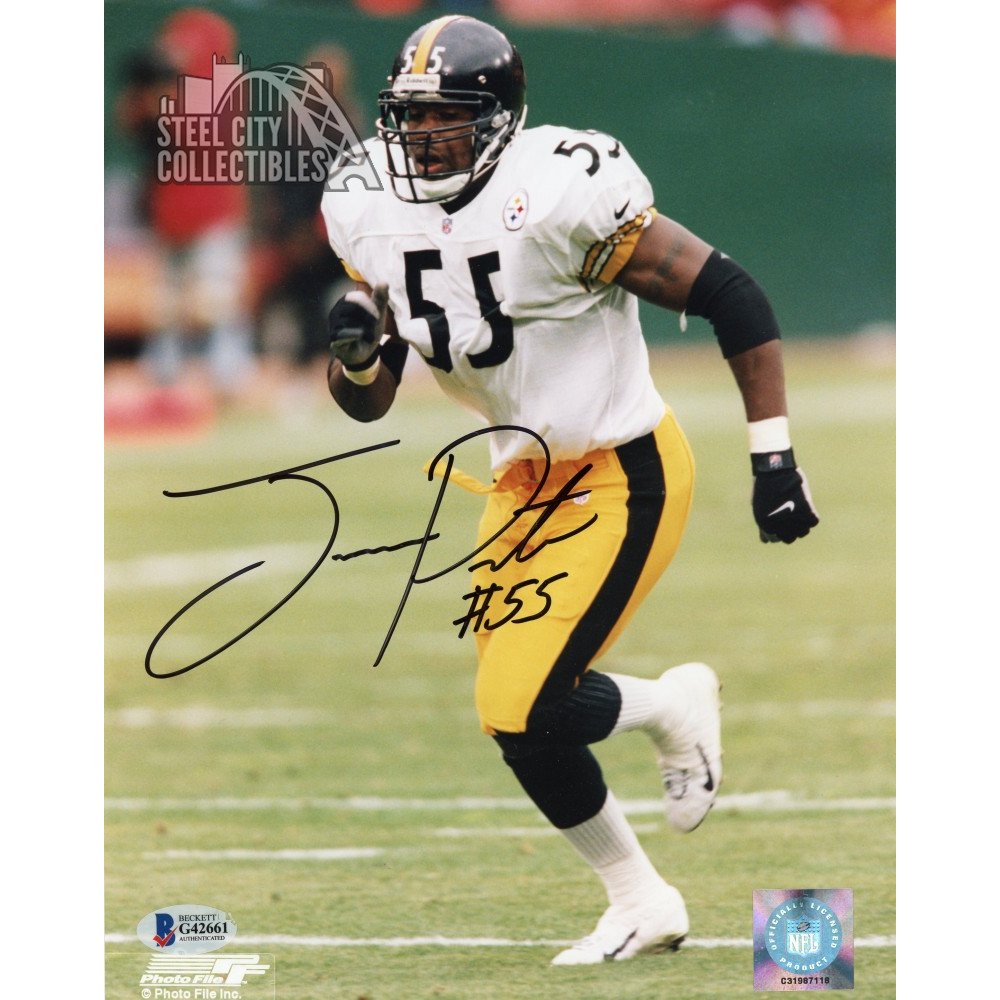 NFL SIGNED Custom JOEY PORTER #55 SUPER BOWL XL PITTSBURGH