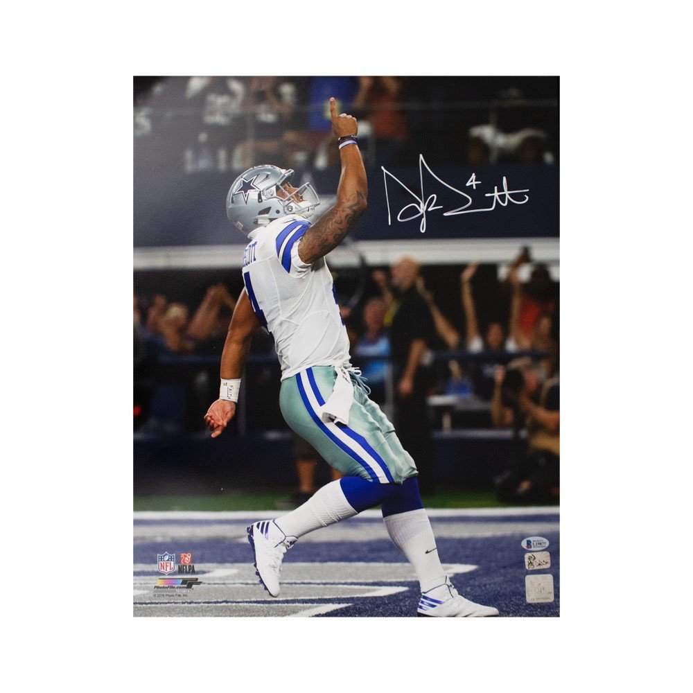 Dak Prescott Autographed/Signed Dallas Cowboys 16×20 Photo BAS