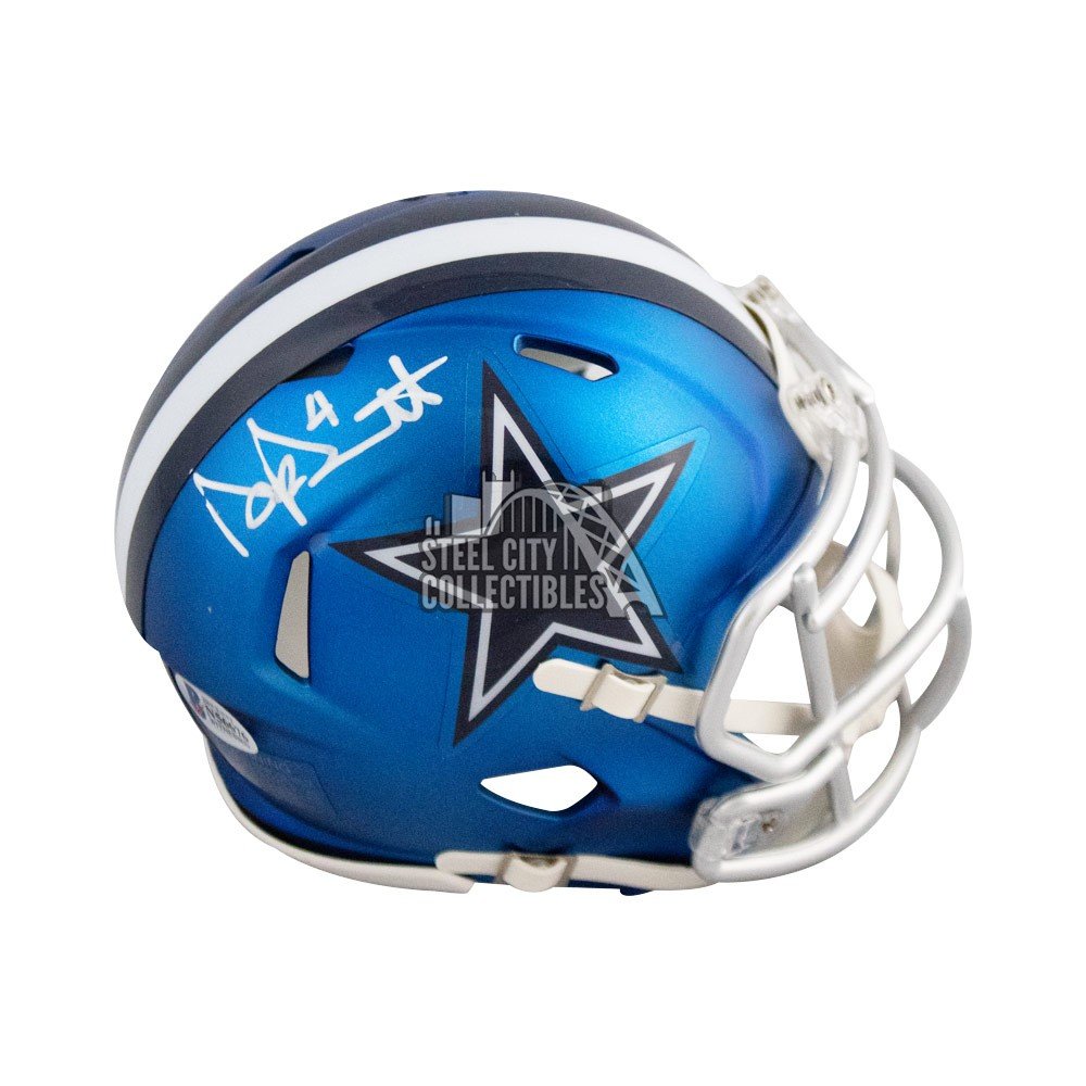 Dak Prescott Dallas Cowboys Signed Autograph Mini Helmet Custom Shadow –  MisterMancave