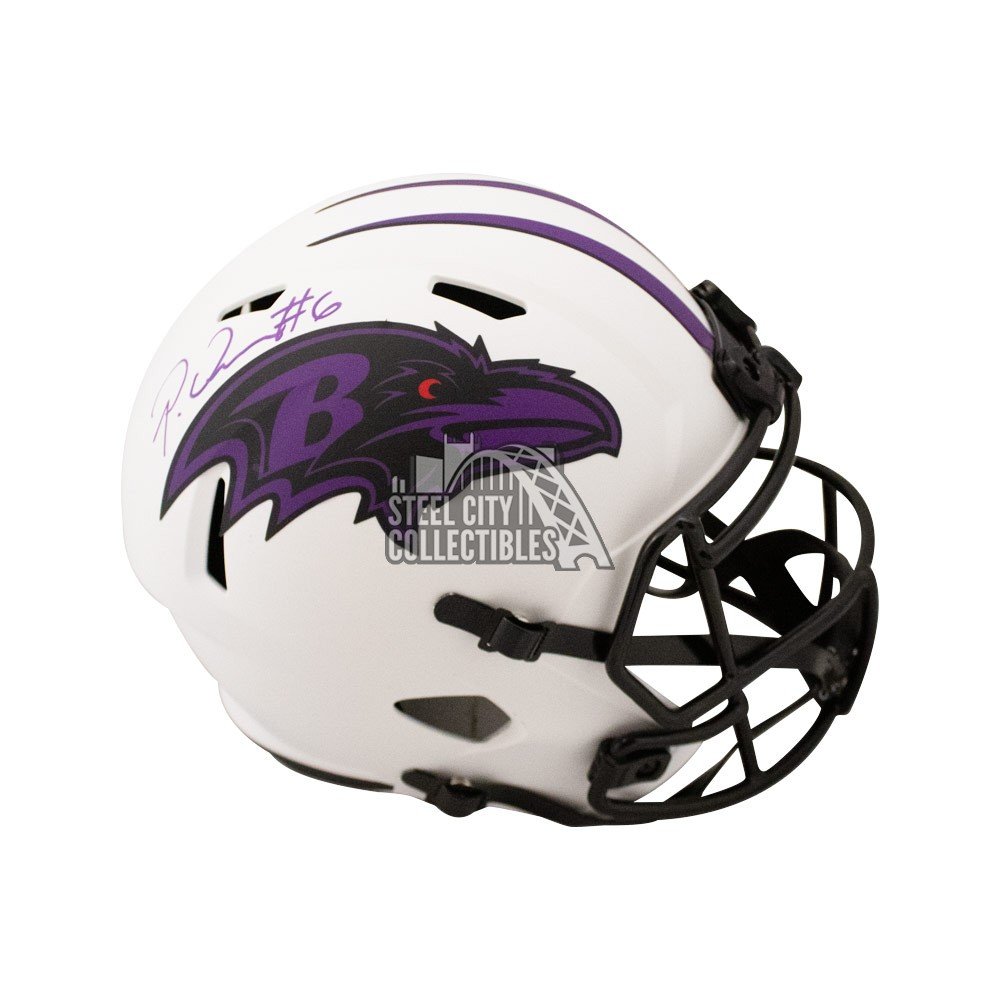 Patrick Queen Autographed Baltimore Ravens Flash Mini Helmet