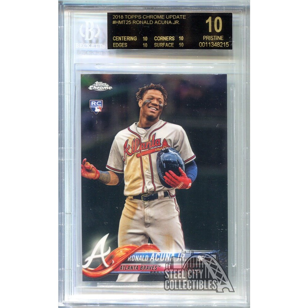 Sold at Auction: 2018 Topps Throwback Thursday Ronald Acuna Jr #256 Rookie