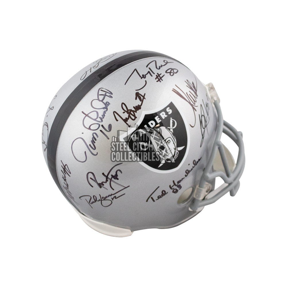 Oakland Raiders Greats Autographed Full-Size Football Helmet - BAS