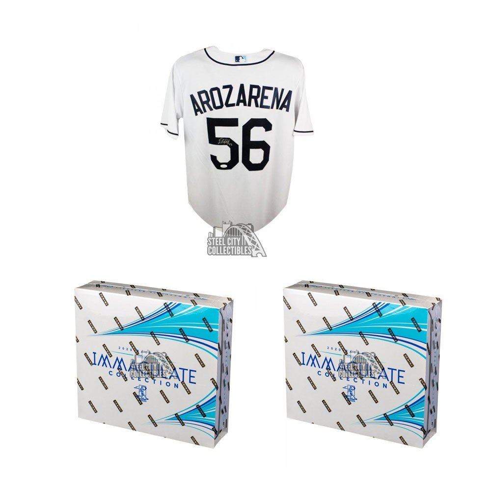 2020 Panini Immaculate Baseball Hobby 2-Box Random Serial Number Group  Break - Prize - Randy Arozarena Autographed Tampa Bay Rays Nike Baseball  Jersey - JSA COA #1 - CHRIS