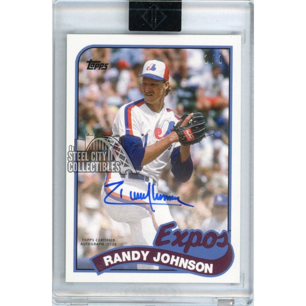 MLB 1989 Randy Johnson Montreal Expos 1989 Topps RC PSA 9