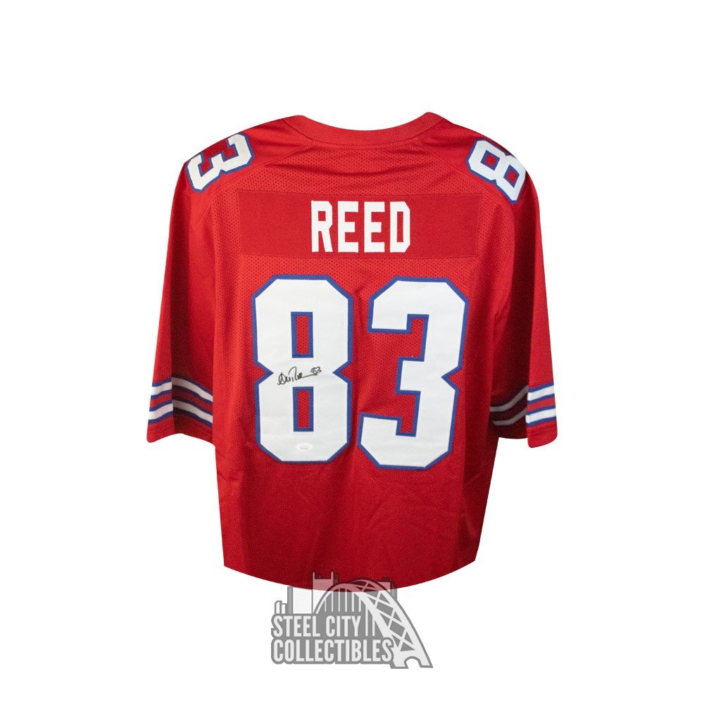 Buffalo Bills Andre Reed Signed Auto Custom White Jersey JSA COA