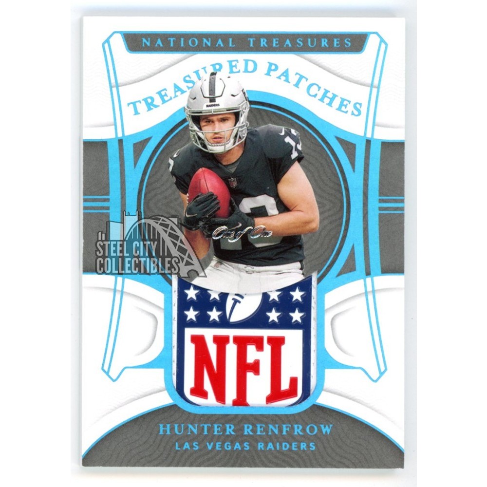 Hunter Renfrow 2021 Panini National Treasures NFL Logo Shield Patch