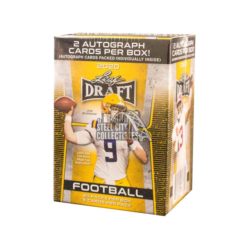 2020 Leaf Draft Football Blaster Box Steel City Collectibles