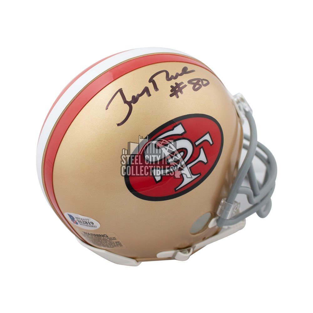 2024 Jerry Rice autographed mini helmet w/COA