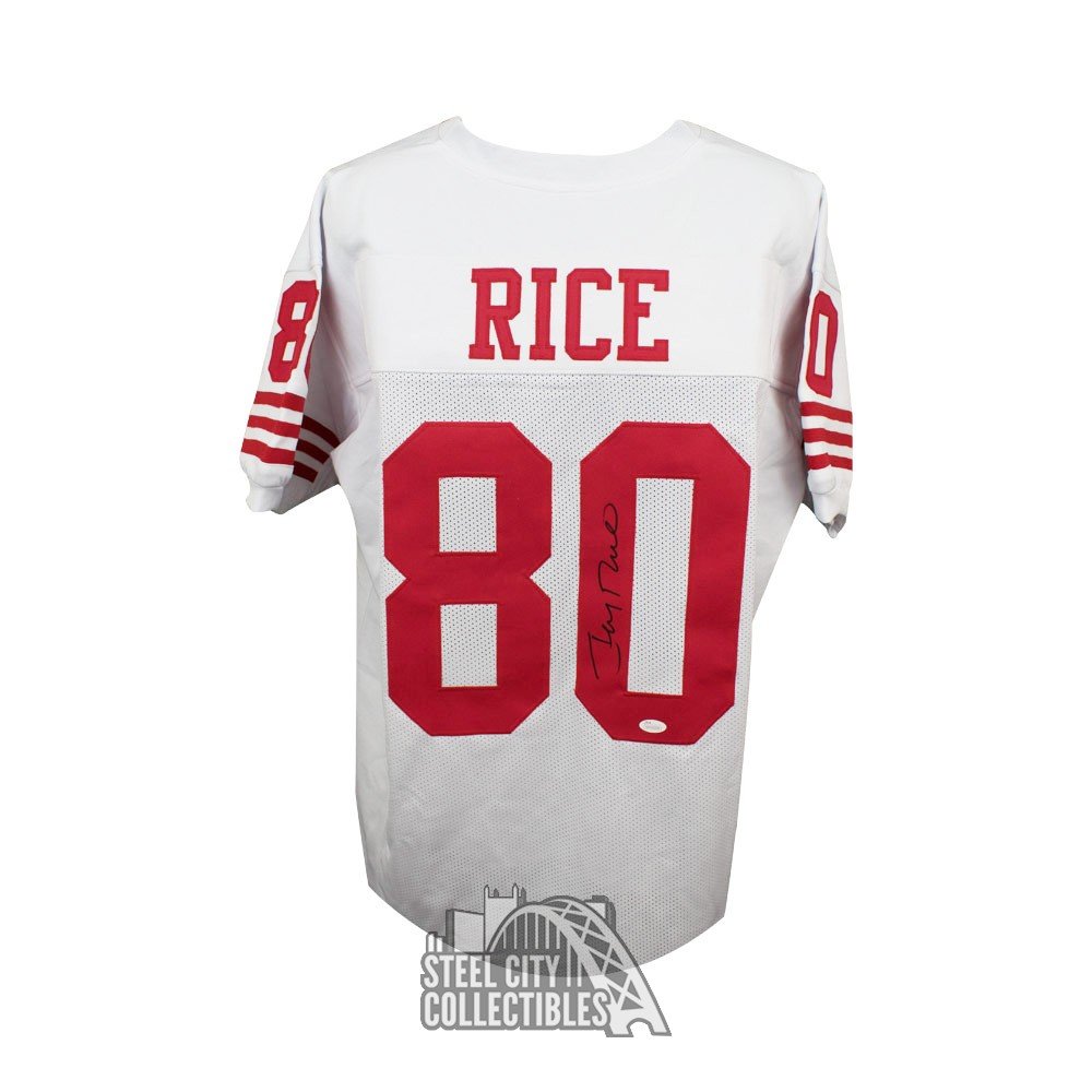 jerry rice jersey autographed