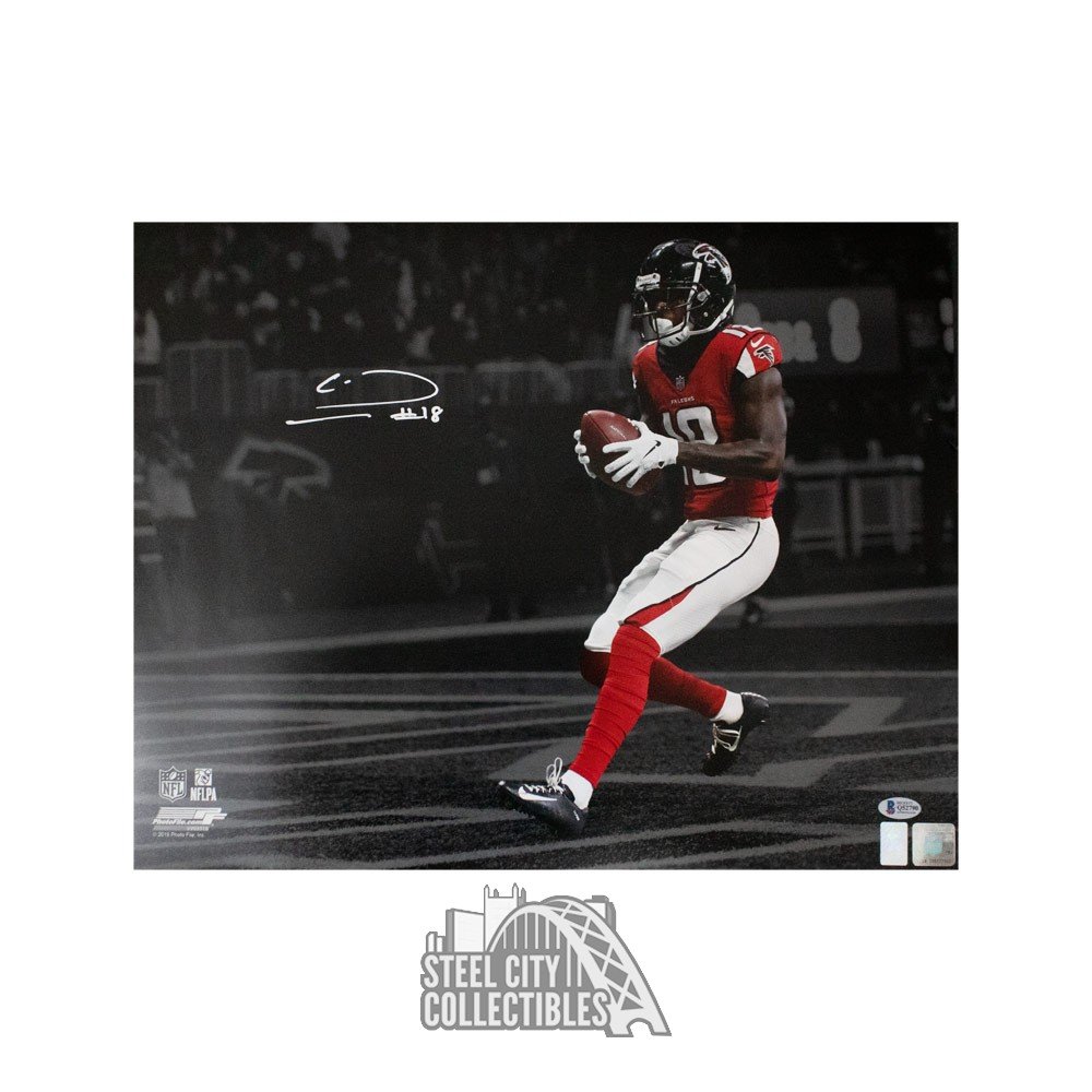 Calvin Ridley Autographed Atlanta Falcons Running 16x20 Photo - BAS COA