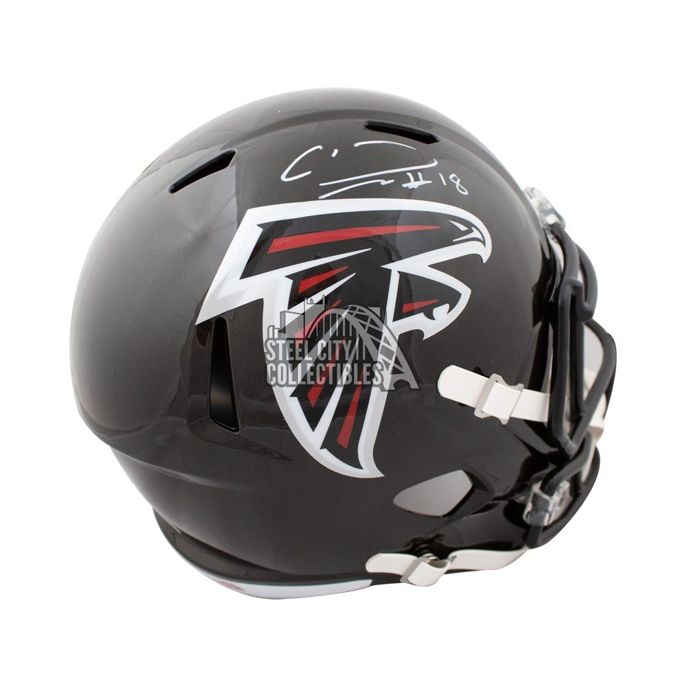 Calvin Ridley Autographed Atlanta Falcons Speed Full Size Football Helmet -  JSA