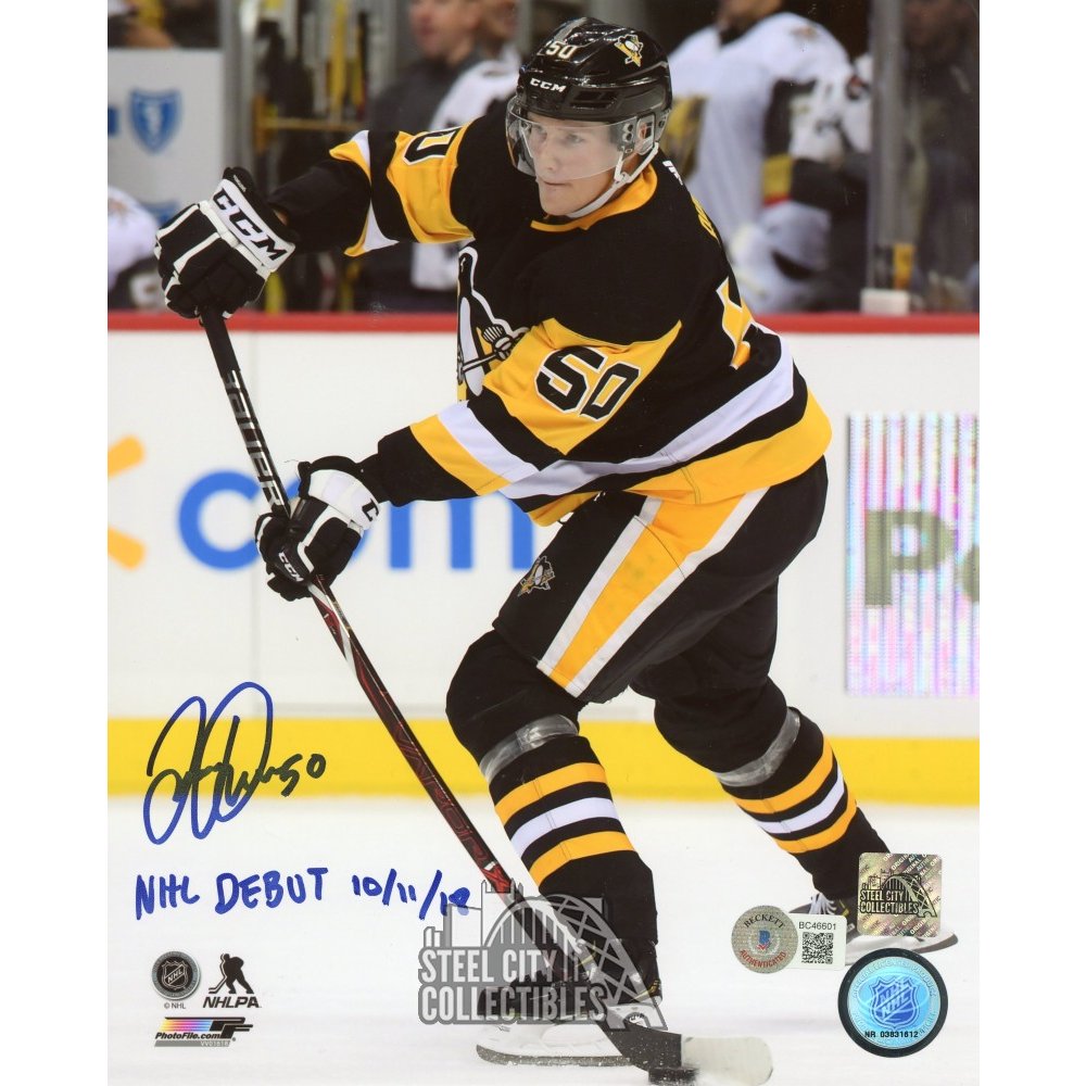 Juuso Riikola NHL Debut 10/11/18 Autographed Pittsburgh Penguins 8x10 ...